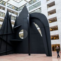 United States Senate Federal Credit Union - Mountains & Clouds inside Hart atrium