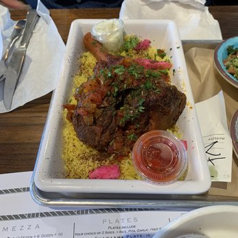 Mazra - Lamb Shank Plate - Middle Eastern Near Me - San Bruno, California Mazra - Lamb Shank Plate - Middle Eastern Near Me - San Bruno, California