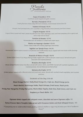 Menu photo 7 Piccola Trattoria Santa Clarita, CA Menu photo 7 Piccola Trattoria Santa Clarita, CA