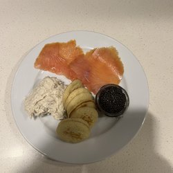 Ivy City Smokehouse Market - Little platter of Smoked Salmon, Whitefish Salad, and Caviar
