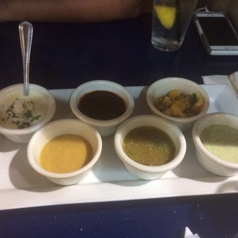 Caliente - Awesome salsa line up - Tex-Mex Near Me - Houston, Texas