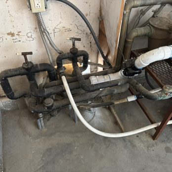 Indigo Pool & Spa - Old copper pipe and valves - Pool & Hot Tub Service Near Me Indigo Pool & Spa - Old copper pipe and valves - Pool & Hot Tub Service Near Me