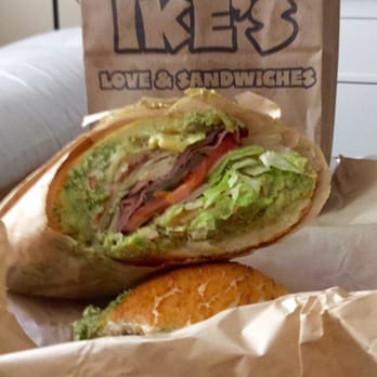 Ike's Place - Lincecum: lettuce, tomato, red onion, pickles, pesto, jalapeño poppers, Dutch crunch - Sandwiches Near Me - San Mateo, California Ike's Place - Lincecum: lettuce, tomato, red onion, pickles, pesto, jalapeño poppers, Dutch crunch - Sandwiches Near Me - San Mateo, California