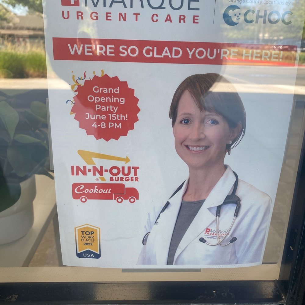Marque Urgent Care - Grand opening party June 15 from 4 to 8 p.m. - Urgent Care Near Me - Lake Forest, California