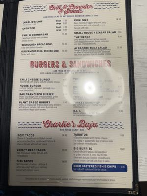 Menu photo 1 Charlie's Chili Newport Beach, CA Menu photo 1 Charlie's Chili Newport Beach, CA