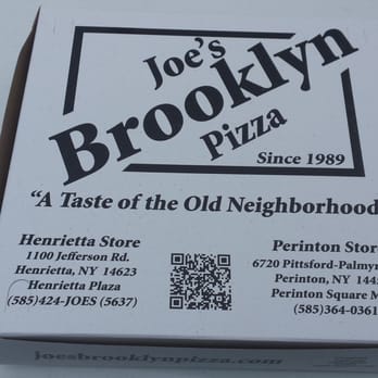 Joe's Brooklyn Pizza - What if your old neighborhood had absolutely no good pizza places? What if the only pizza was 7-11 or Pizza Hut? Then what? - Pizza Near Me - Fairport, New York
