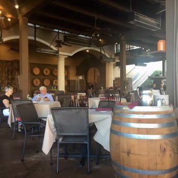Creekside Grille Restaurant - view out on the patio - New American Near Me - Temecula, California
