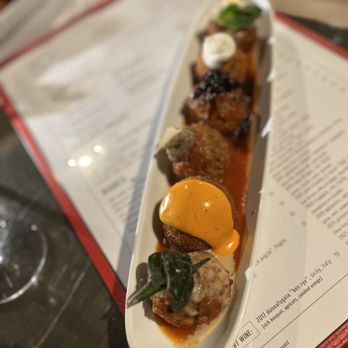 Grana - meat ball flight - Italian Near Me - Atlanta, Georgia