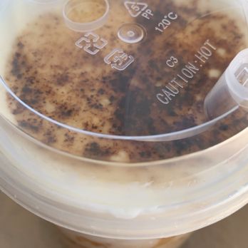 Feng Cha Teahouse - Feb 2021: Crème brûlée Boba milk tea drink - Desserts Near Me - Newark, California