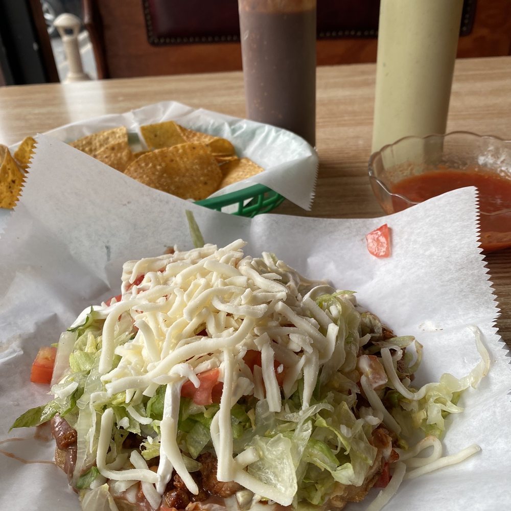 El Molcajete - Sope with pastor. So good. - Mexican Near Me - Shelbyville, Kentucky El Molcajete - Sope with pastor. So good. - Mexican Near Me - Shelbyville, Kentucky