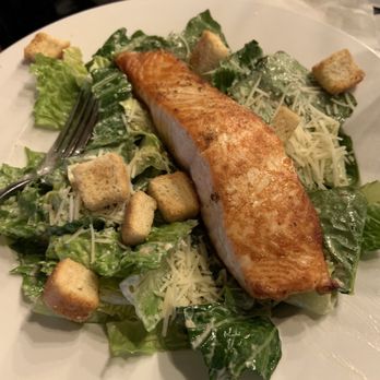 The Blind Pelican - Caesar Salad with Salmon - Seafood Near Me - Holly Springs, North Carolina The Blind Pelican - Caesar Salad with Salmon - Seafood Near Me - Holly Springs, North Carolina
