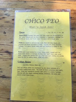 Menu photo 7 Chico Feo Folly Beach, SC Menu photo 7 Chico Feo Folly Beach, SC