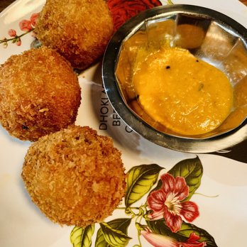 Besharam - Fried Rice Balls with melted mozzarella on the inside, so good. - Indian Near Me - San Francisco, California