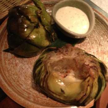 Tei Tei Robata Bar - Grilled artichoke - Japanese Near Me - Dallas, Texas Tei Tei Robata Bar - Grilled artichoke - Japanese Near Me - Dallas, Texas