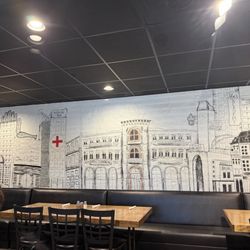 Sammio's Italian Restaurant - Mural of neighborhood