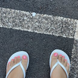 Toes . Design by Tiffany pedicure by another Employee Toes . Design by Tiffany pedicure by another Employee