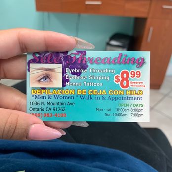 Sele Eyebrow Threading - Threading Services Near Me - Ontario, California