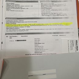 BestBuy identifying the counterfeit battery.