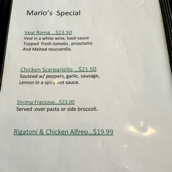 Mario's - Specials 7/21/24 - Italian Near Me - Forked River, New Jersey Mario's - Specials 7/21/24 - Italian Near Me - Forked River, New Jersey