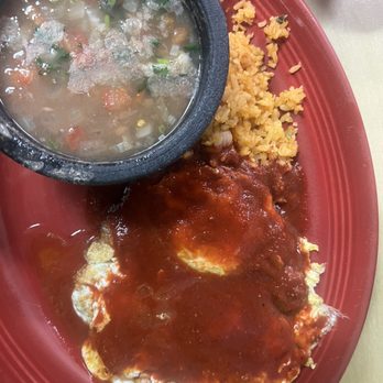 The Lazy Donkey - Juevos rancheros w rice & borracho beans - Mexican Near Me - Oklahoma, Oklahoma The Lazy Donkey - Juevos rancheros w rice & borracho beans - Mexican Near Me - Oklahoma, Oklahoma