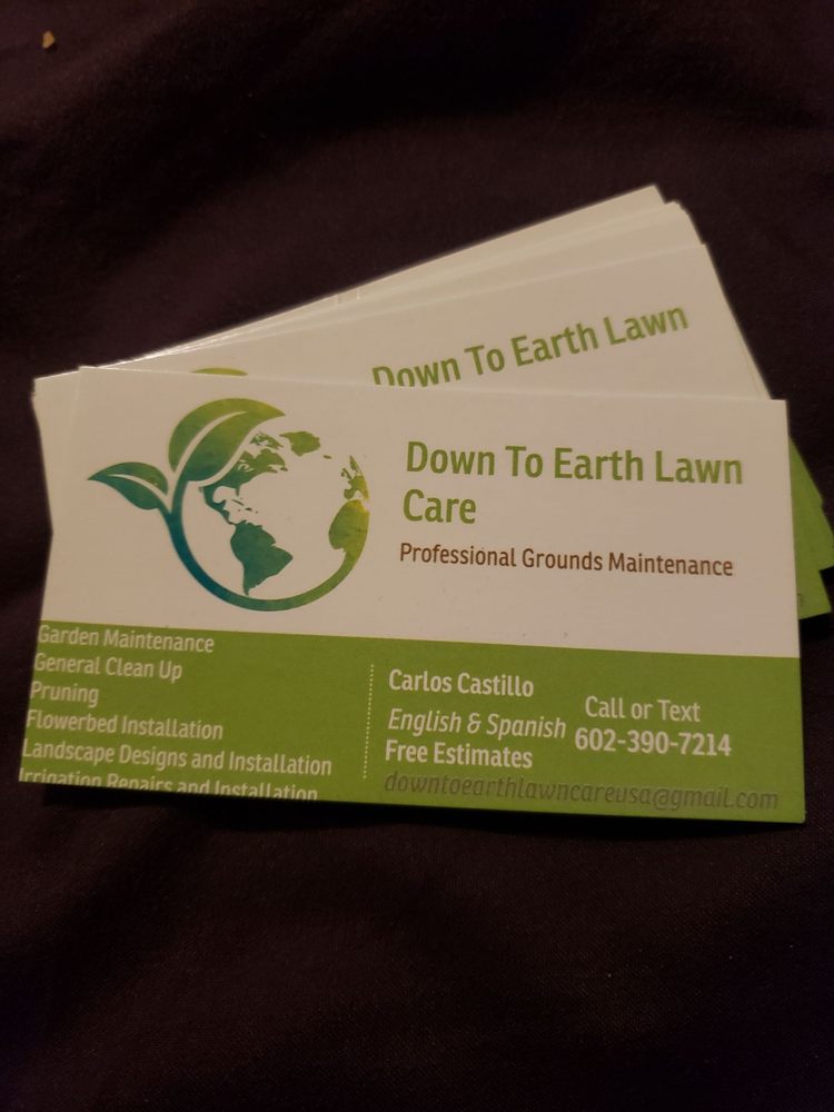 DOWN TO EARTH LAWN CARE Gilbert, AZ Yelp