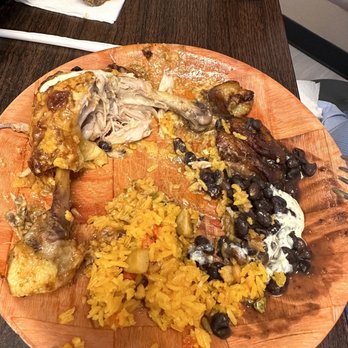 Doña Maria Restaurant - Pollo asado.. it was so good I forgot to take it before photo. - Venezuelan Near Me - Humble, Texas