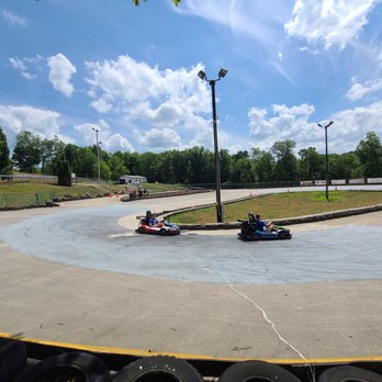 Caddie Shak - Race like a Nascar driver on our Naskart Track! - Mini Golf Near Me - Donegal, Pennsylvania