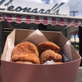 Leonard's Bakery - Assortment Cinnamon Sugar coated Malasada - Bakeries Near Me - Honolulu, Hawaii Leonard's Bakery - Assortment Cinnamon Sugar coated Malasada - Bakeries Near Me - Honolulu, Hawaii