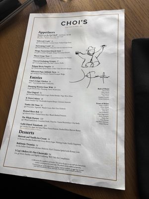 Menu photo 3 Choi's San Diego, CA