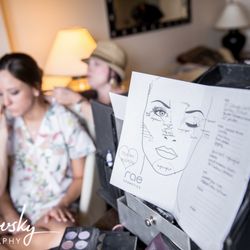 Rae Cosmetics - Anastasia & Lacey working their magic (photo credit: Prisolovsky Photography)