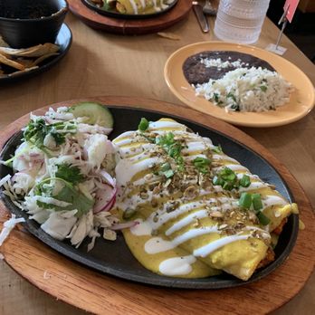 Tejas - Chicken Enchilada Plate - Mexican Near Me - Dallas, Texas