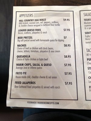 Menu photo 5 Addison Ice House Addison, TX