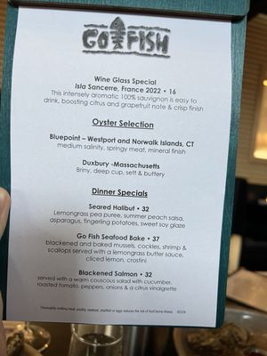 Menu photo 4 Go Fish Restaurant Stonington, CT Menu photo 4 Go Fish Restaurant Stonington, CT
