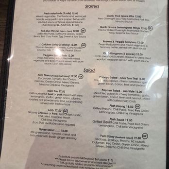 Basilic Essentially Thai - Menu - Thai Near Me - Seattle, Washington