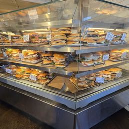 Sandwich display. They have much more food items for sale.