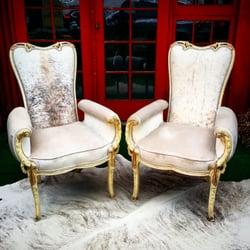 The Frayed Knot - Picked from our "boneyard" and reimagined in cowhide and velvet. We call it #FrayedKnotStyle.