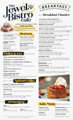 Menu photo 1 The Jewel Bistro Cafe Jasper, TX Menu photo 1 The Jewel Bistro Cafe Jasper, TX