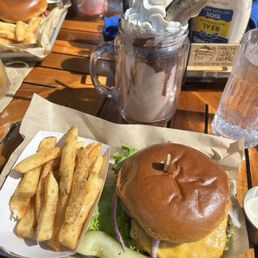Fleming Burger and Nutella/banana shake Fleming Burger and Nutella/banana shake