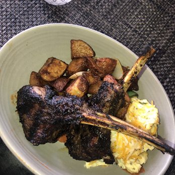 Ms. Icey's Kitchen & Bar - Jerk lamb with potatoes and scrambled eggs with cheese - Bars Near Me - Decatur, Georgia Ms. Icey's Kitchen & Bar - Jerk lamb with potatoes and scrambled eggs with cheese - Bars Near Me - Decatur, Georgia