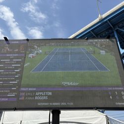 Day 1 of the Tennis in the Land tournament (Saturday, 16 August 2025) - Rogers ended up winning this match.