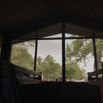 Jim Hogg Park - From inside of the enclosure that had bunk beds. - Parks Near Me - Georgetown, Texas