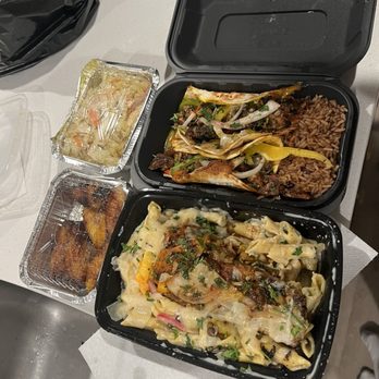 Jerk at Nite - Rasta Pasta Salmon Salmon Tacos Plantains Cabbage - Caribbean Near Me - Washington, DC, District of Columbia Jerk at Nite - Rasta Pasta Salmon Salmon Tacos Plantains Cabbage - Caribbean Near Me - Washington, DC, District of Columbia