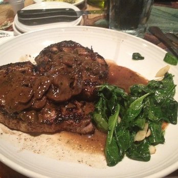 Carrabba's Italian Grill - Sirloin Marsala with spinach - Italian Near Me - Beaumont, Texas