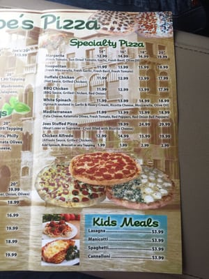 Menu photo 5 Joe's Pizza & Pasta Killeen, TX Menu photo 5 Joe's Pizza & Pasta Killeen, TX