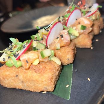 Experience Zuzu, Nashville - Salmon tartare crispy rice - Asian Fusion Near Me - Nashville, Tennessee Experience Zuzu, Nashville - Salmon tartare crispy rice - Asian Fusion Near Me - Nashville, Tennessee