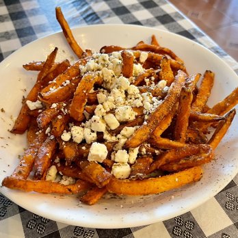 Olives Greek Taverna - Sweet potato fries Greek style - Greek Near Me - Pittsford, New York Olives Greek Taverna - Sweet potato fries Greek style - Greek Near Me - Pittsford, New York