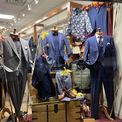 Bertalia - Fall/Winter 2022 Suits!  Our 3 piece  Vested suit is a must see. It's featured on the far right in a beautiful bristol blue.