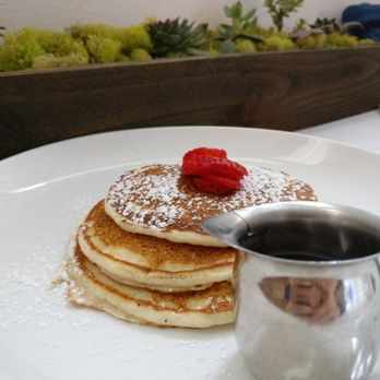 Colette - Ricotta and Buttermilk pancakes + background restaurant aesthetic - Breakfast & Brunch Near Me - Pasadena, California