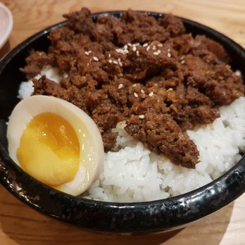 Petit Potato - Minced pork and rice. Bowl is a bit small and beef was a bit dry. Over all this dish was ok. - Taiwanese Near Me - Toronto, Ontario Petit Potato - Minced pork and rice. Bowl is a bit small and beef was a bit dry. Over all this dish was ok. - Taiwanese Near Me - Toronto, Ontario