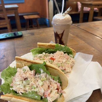 Cherubs - Chicken Salad Sandwich and chocolate Shake - Coffee & Tea Near Me - Chicago, Illinois Cherubs - Chicken Salad Sandwich and chocolate Shake - Coffee & Tea Near Me - Chicago, Illinois